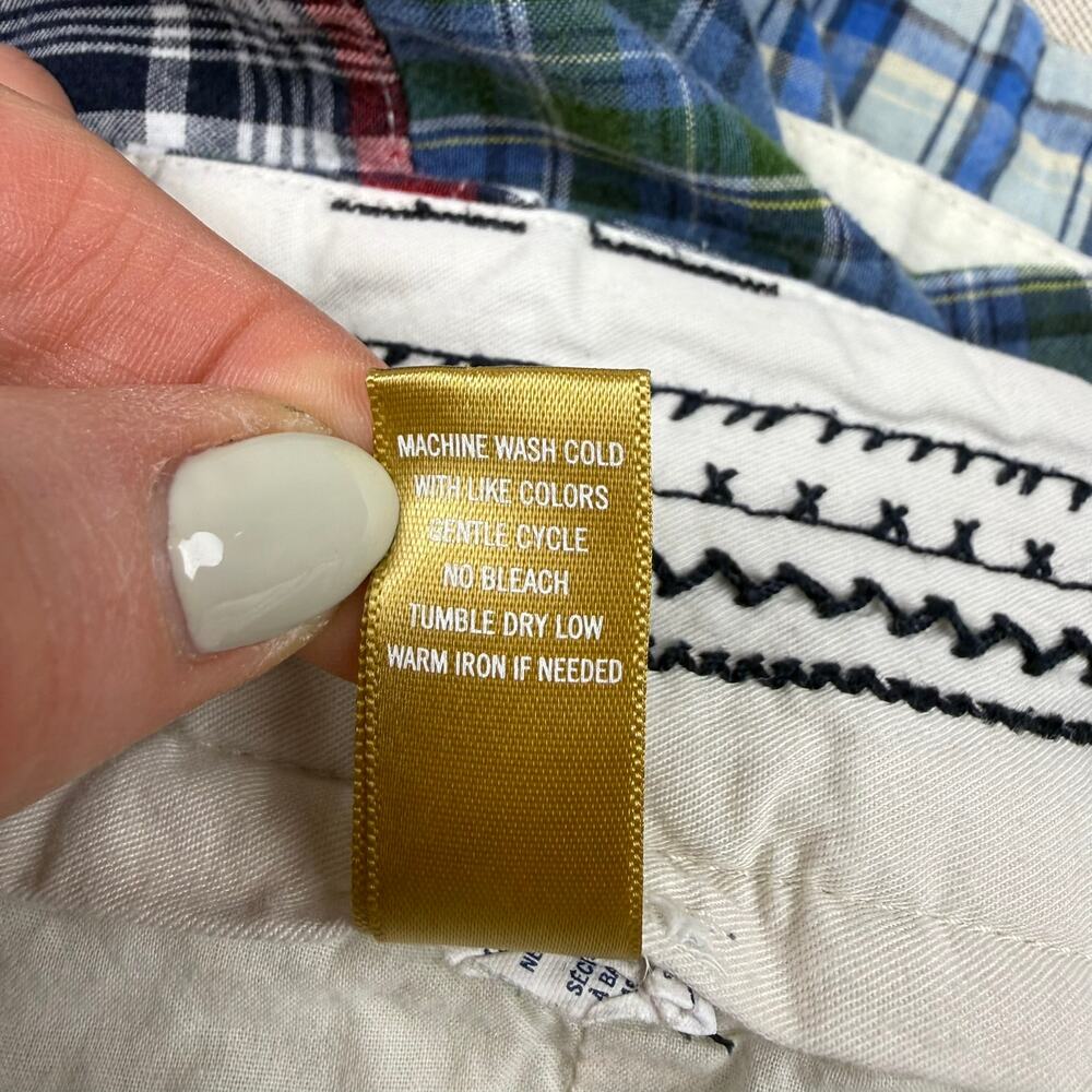 American Eagle Patchwork Plaid Mini Skirt Cotton … - image 5